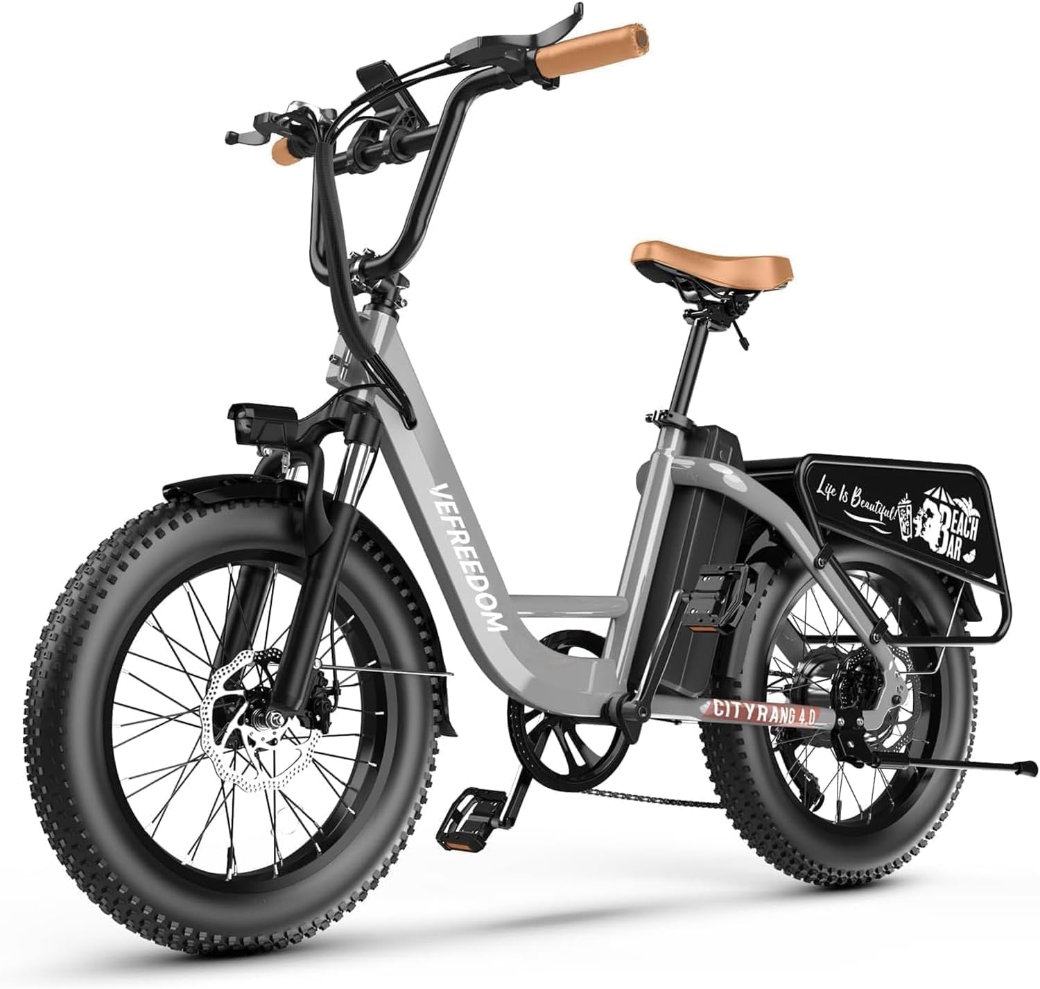 EUY Electric Bike for Adults with Peak 1500W Motor, 48V 20Ah Removable Battery Fast Ebike,Max 70Miles,20' x4.0 Fat Tire Commuting Electric Mountain Bike,7-Speed, Step-Thru Bicycle