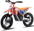 OLALA 36V Electric Dirt Bike for Kids 4-8, 350W Brushless Motor with 3-Speed Control, 18.6 MPH Max Speed, 14' Off-Road Tires Motorcycle, for Boys & Girls, Orange