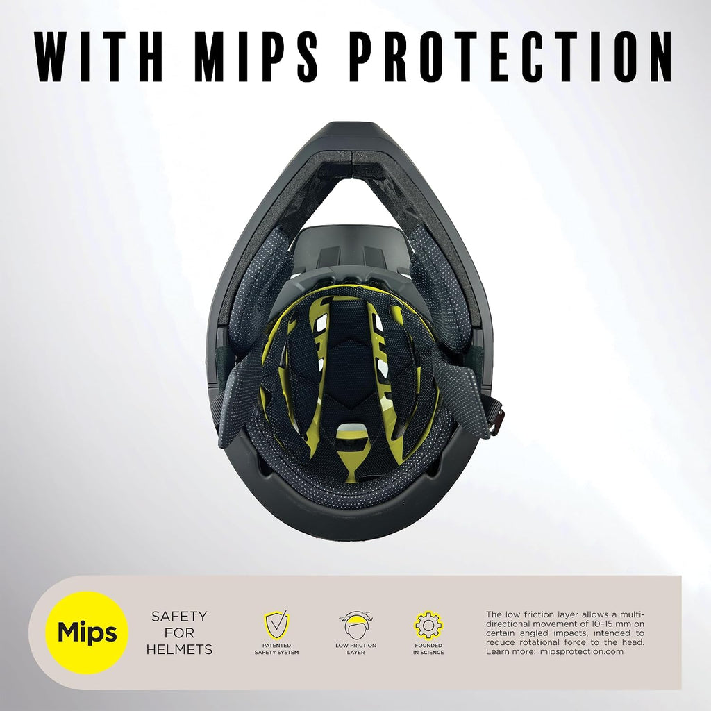 Demon United Podium X MIPS Full Face Mountain Bike Helmet- Removable Fit Pad Options- Advanced Venting System-Lightweight - Fullface DH BMX MTB Helmet