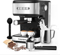 Espresso Machine 20 Bar, 2 in 1 Espresso Maker with Milk Frother Steam Wand for Latte and Cappuccino, Powder and Capsule Portafilter, 50oz Removable Water Tank expresso Coffee Machine for Home-Silver