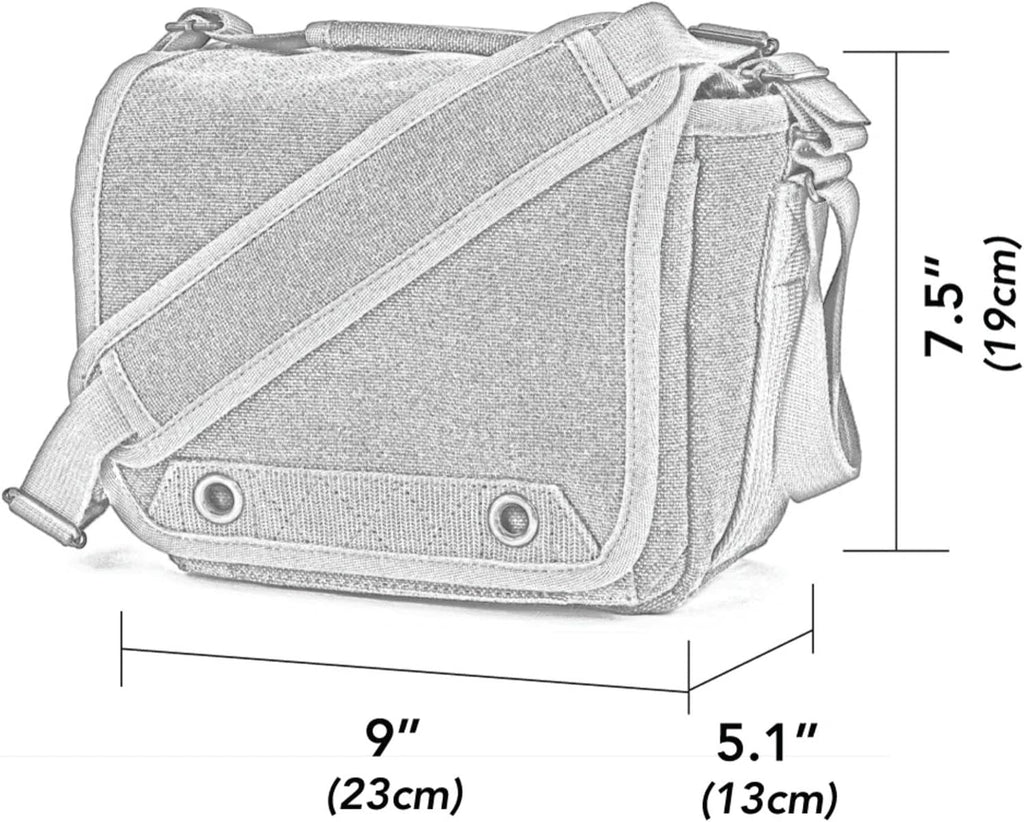 Think Tank Retrospective 4 V2.0 Canvas Shoulder Bag for Mirrorless or Standard DSLR Cameras and Photo Accessories - Pinestone - X-Small