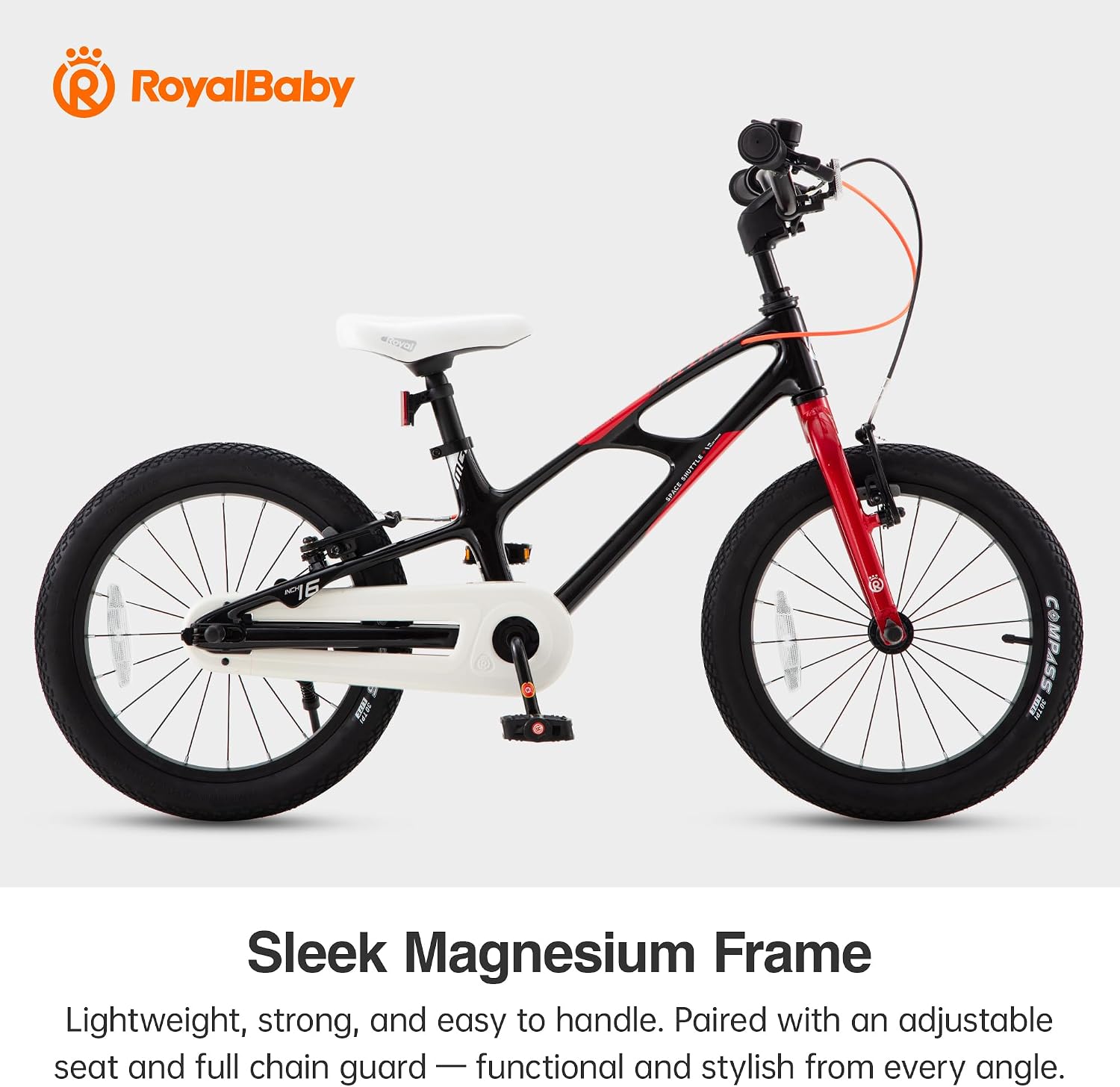 RoyalBaby Kids Bike Lightweight Magnesium Alloy, 14 16 18 Inch Children's Bicycle for Boys Girls Ages 3-9