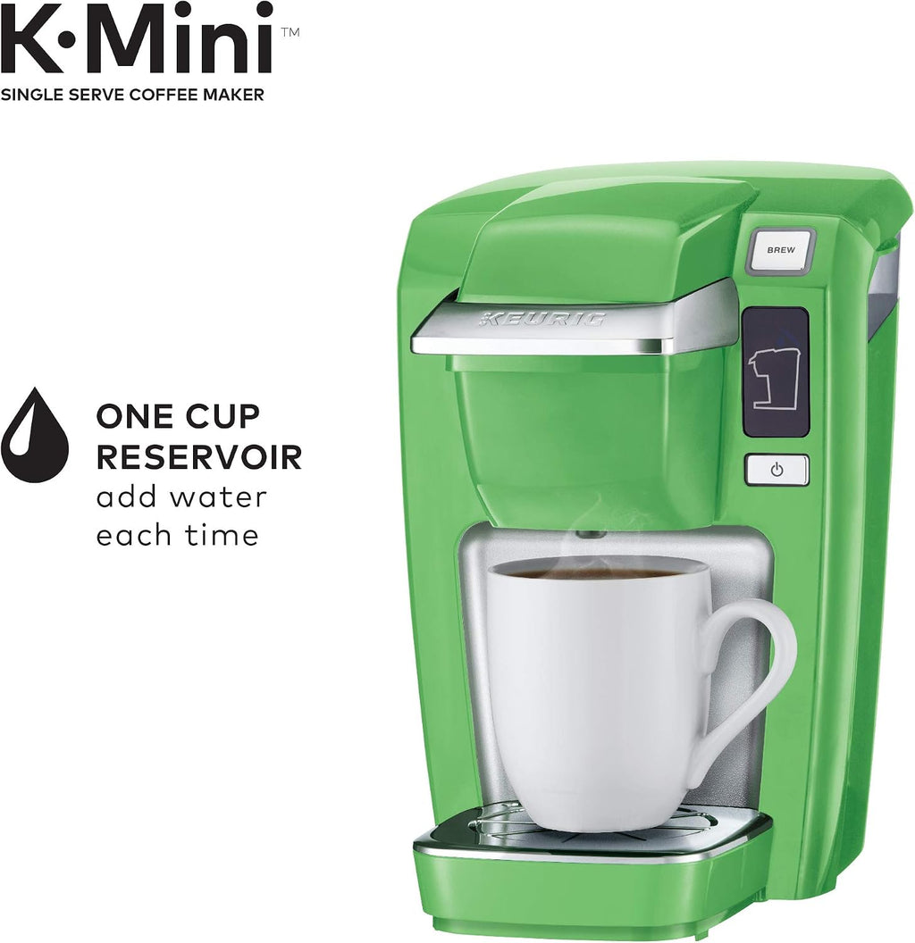 Keurig K15 Coffee Maker, Single Serve K-Cup Pod Coffee Brewer, 6 to 10 oz. Brew Sizes, Greenery
