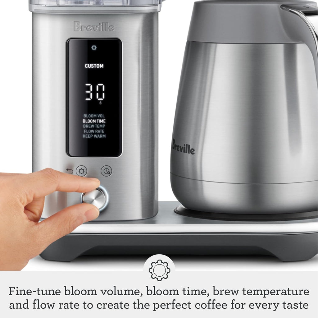 Breville Luxe Drip Coffee Machine BDC465BTR, Black Truffle, Thermal Carafe