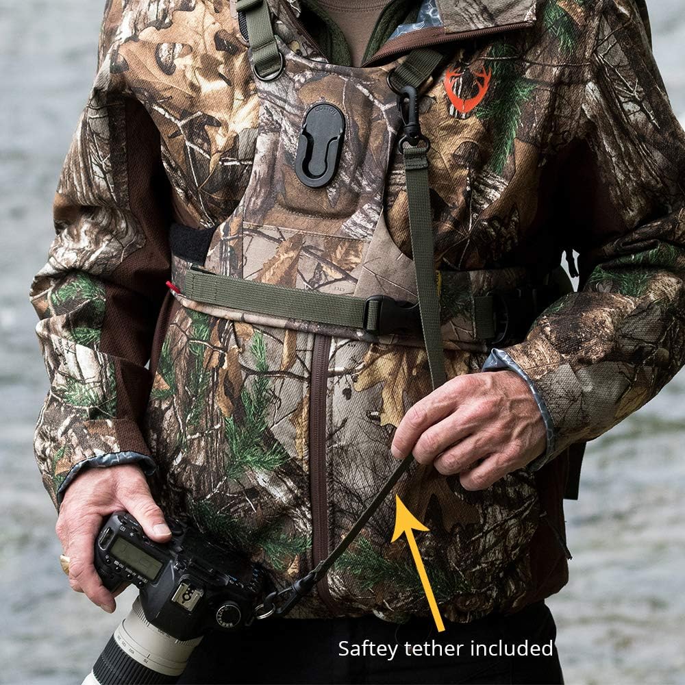 Cotton Carrier CCS G3 Camera Harness System for One Camera, Camo, 1 Camera