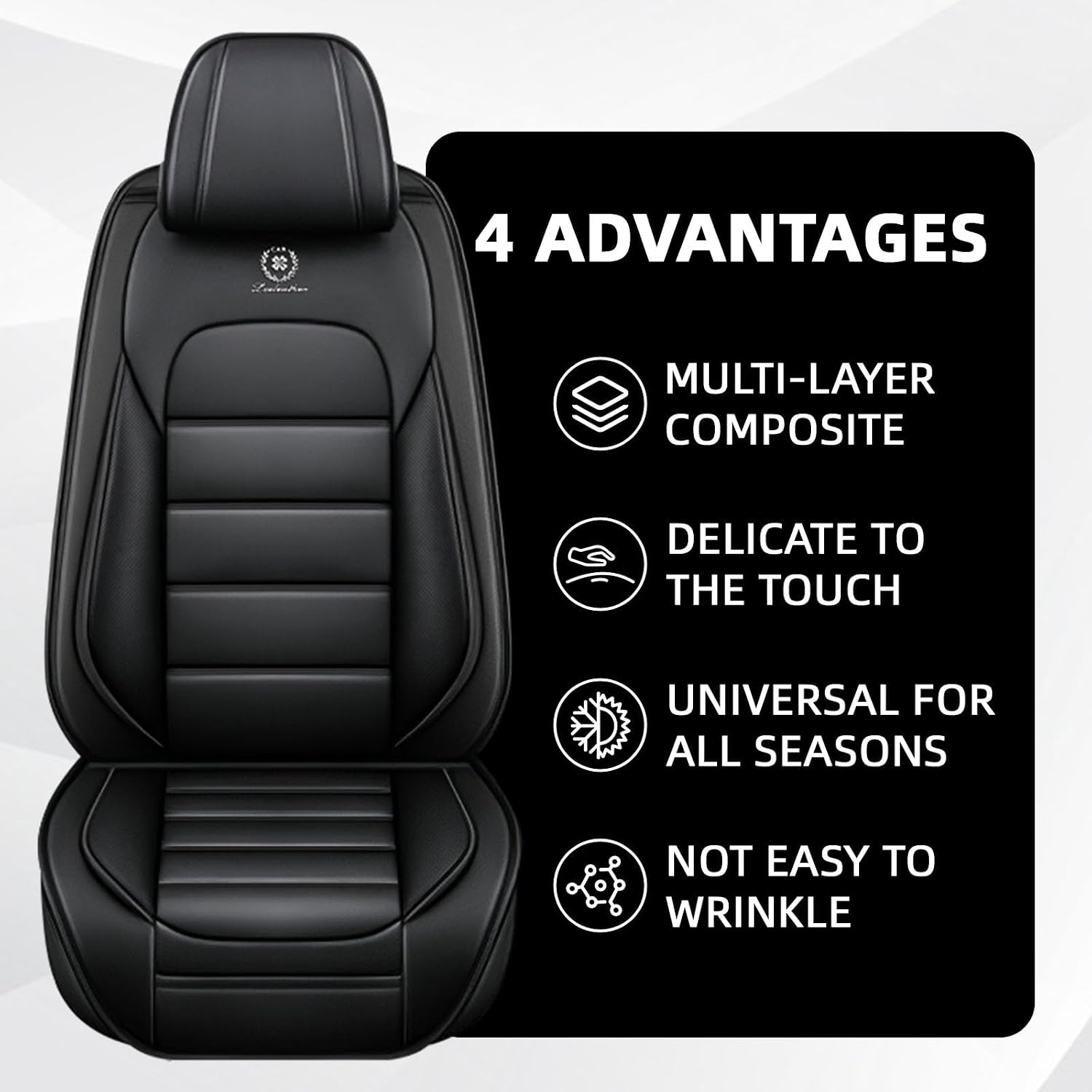 Car Seat Cover Fit for Mini Cooper 2002-2012,Compatible Airbag Non-Slip Waterproof Seat Covers,Car Seat Protector Premium Interior (Standard 5 Seats,Classic Black)