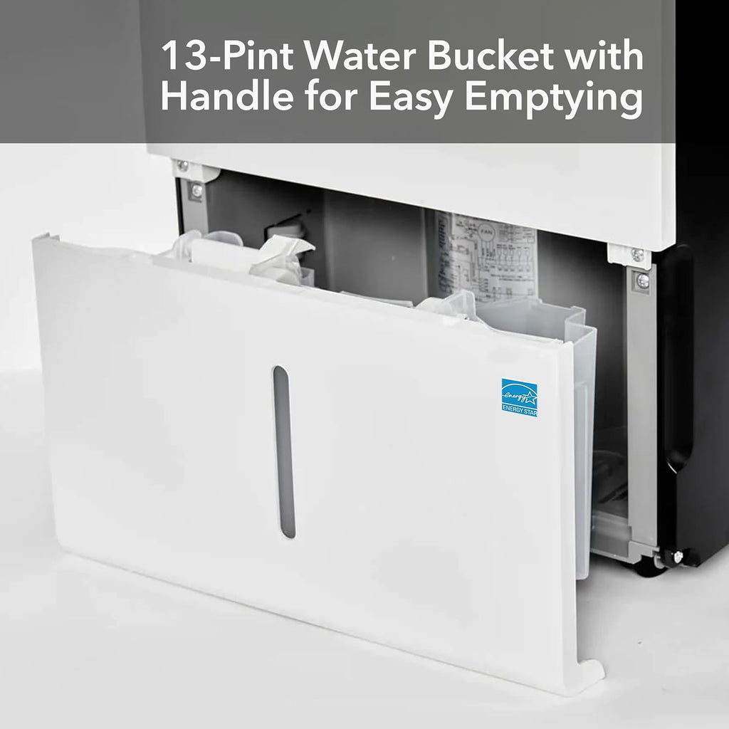 Whynter Energy Star RPD-506EWP 50 Pint High Capacity Portable Dehumidifier with Pump up to 4000 sq ft, White w/Black sides