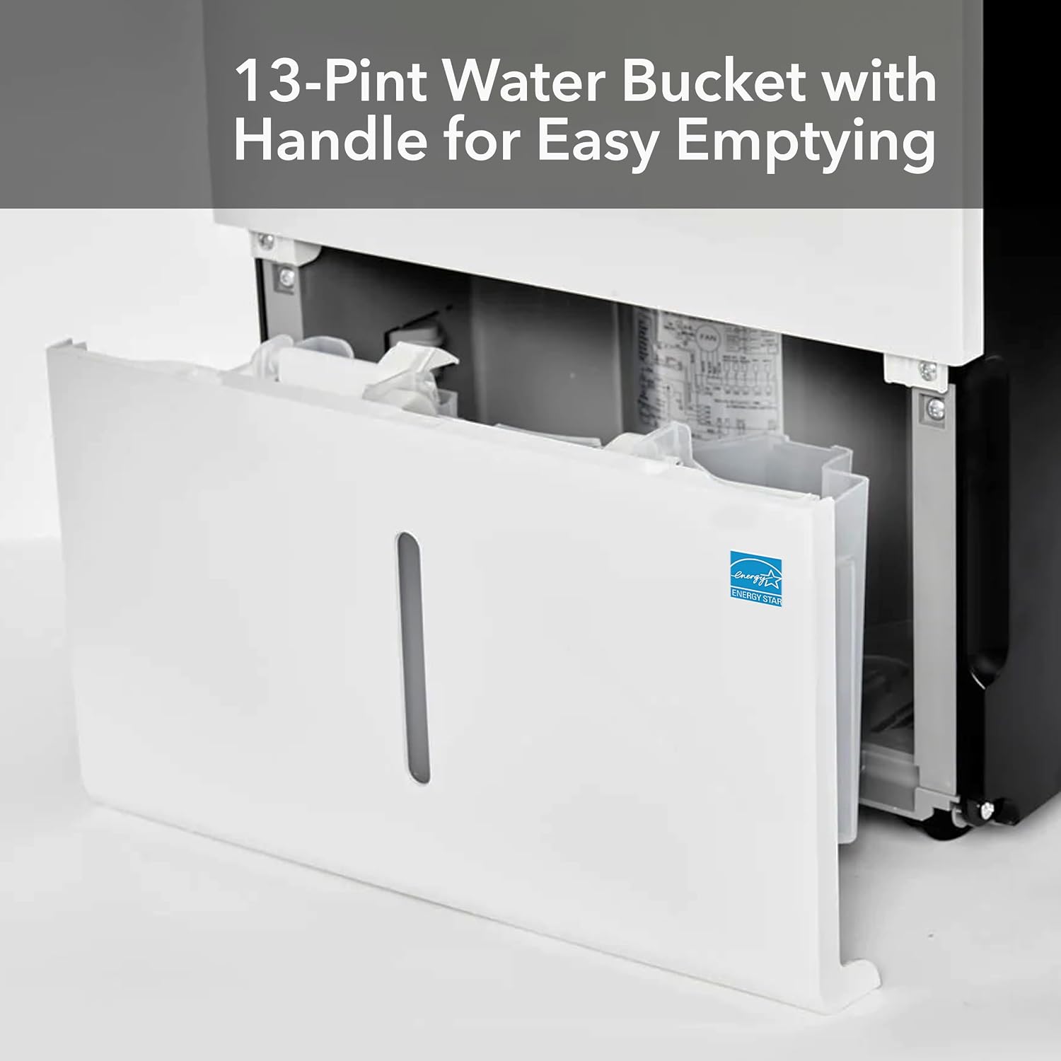 Whynter Energy Star RPD-506EWP 50 Pint High Capacity Portable Dehumidifier with Pump up to 4000 sq ft, White w/Black sides
