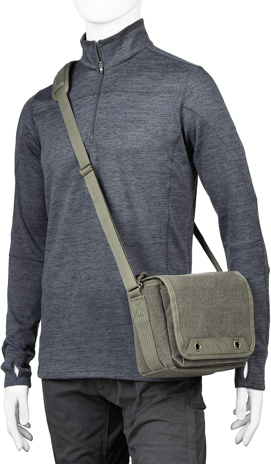 Think Tank Retrospective 4 V2.0 Canvas Shoulder Bag for Mirrorless or Standard DSLR Cameras and Photo Accessories - Pinestone - X-Small