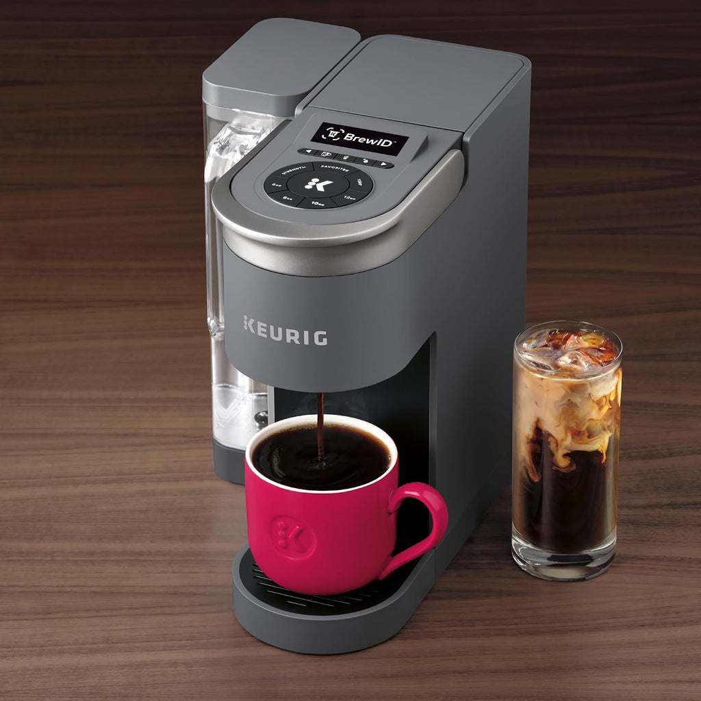 Keurig K-Supreme SMART Single Serve Coffee Maker With Wifi Compatibility, 4 Brew Sizes, And 66oz Removable Reservoir, Compatible with Alexa, Gray