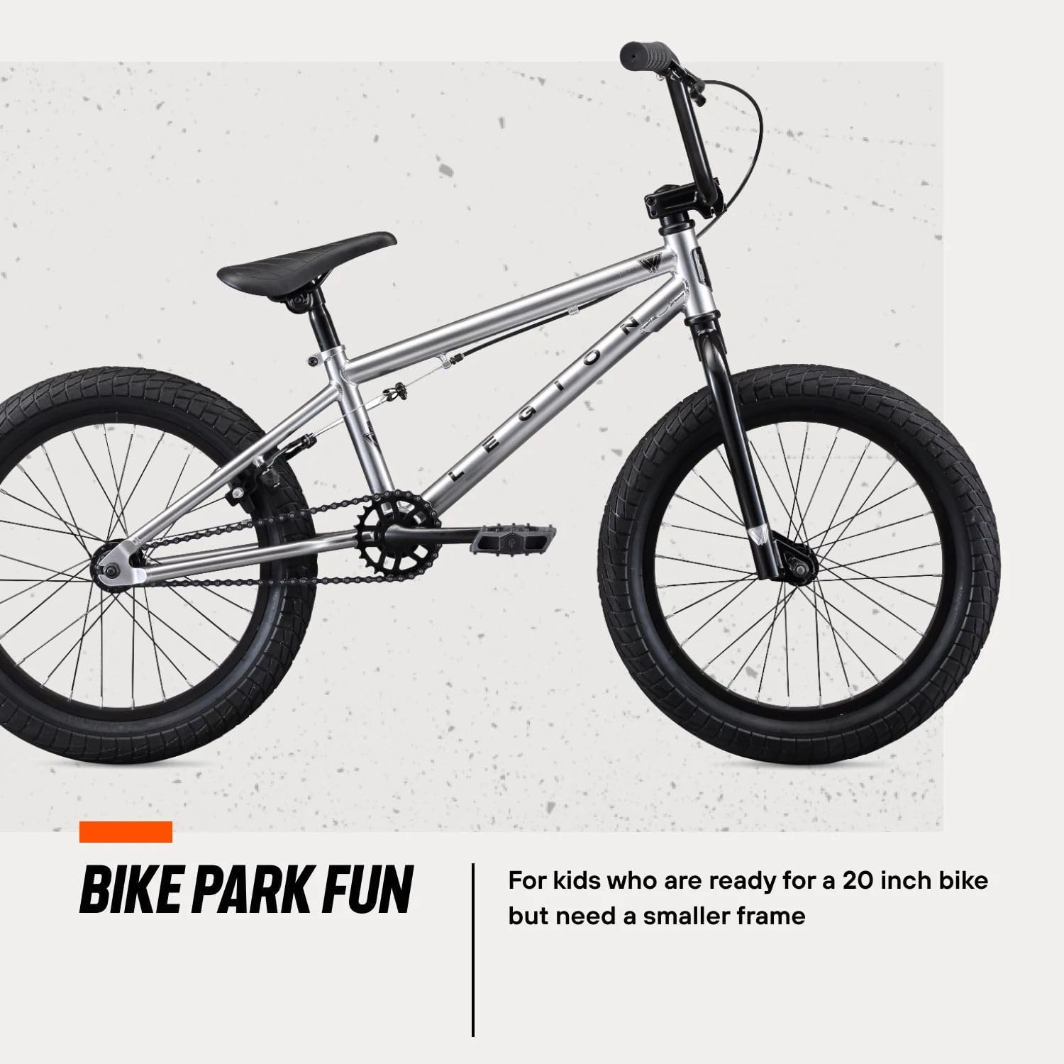 Mongoose Legion BMX Bike, Hi-Ten Steel Frame, 25x9T, 36x16T or 40x16T Gearing