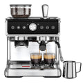 EUHOMY Espresso Machine with Grinder, 30 Grind Settings, 20 Bar Coffee Maker with 58mm Portafilter, Expresso Coffee Machines with Touch Screen for Home, Milk Frother for Latte & Cappuccino