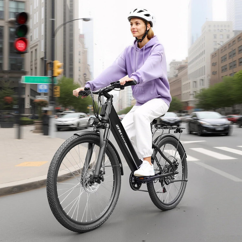 ZNH Electric Bike for Adults, 1000W Peak Motor 28MPH Mountain Ebike, 48V 13Ah Removable Battery Up to 65 Miles, 26' Electric Bicycle with 21-Speed Gear & Front Suspension, UL 2849 Certified