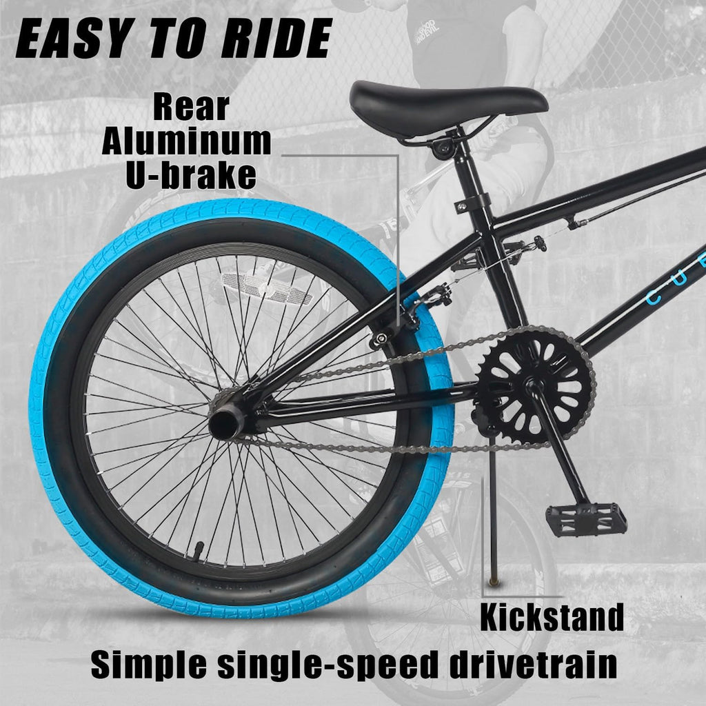 cubsala Freestyle BMX Bike, 18 20 Inch Kids Bicycle for 5-13 Years Old Kids and Beginner Level Rider, Multiple Colors