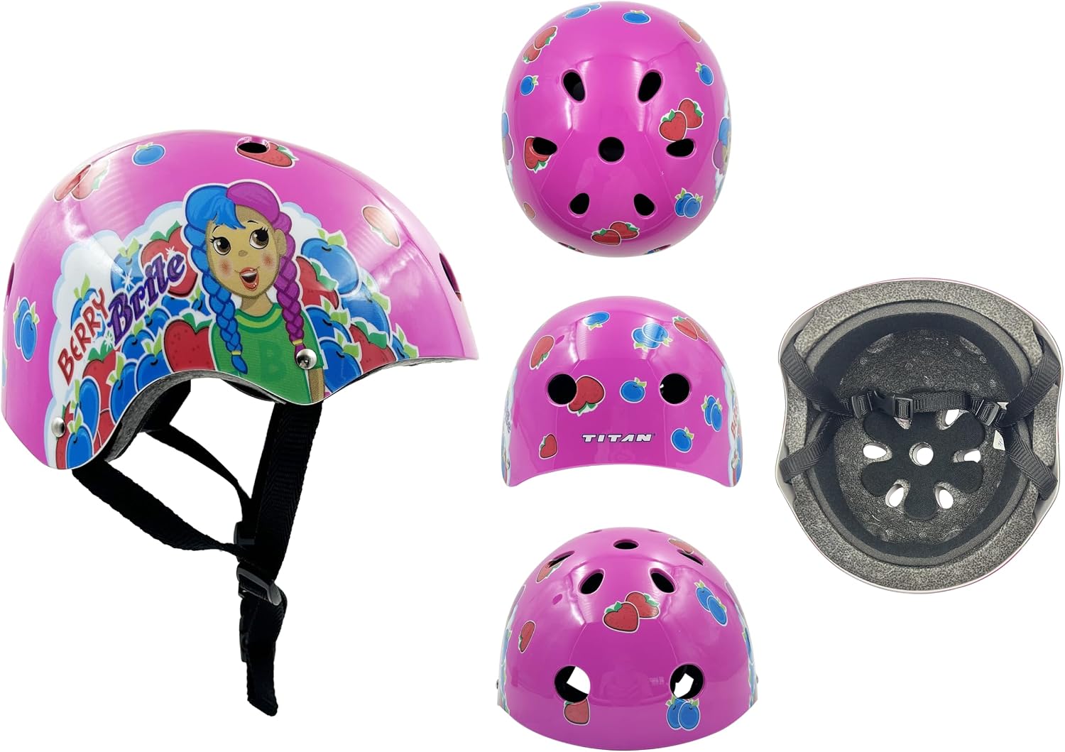 Titan Girls BMX Bike for Kids Ages 4-7, 16-Inch Wheels, 9-Inch Frame, Training Wheels, Toy Seat, Doll Basket, Streamers, First Bike, Princess Bicycle, Gift for Girls | for Kids, Training Wheels, Toy Seat, Doll Basket, Streamers, First Bike