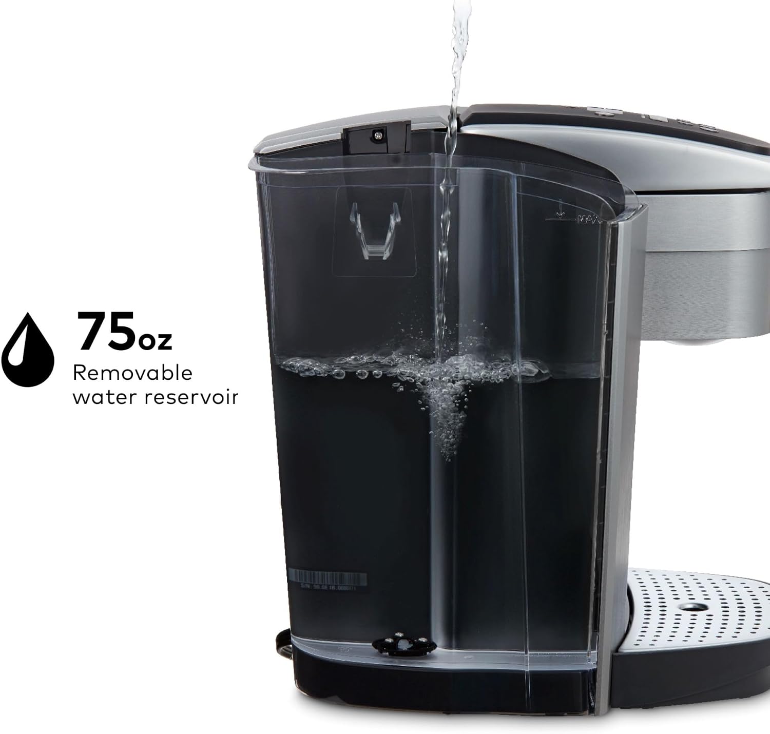 Keurig K-Elite Single Serve K-Cup Pod Coffee Maker, with Strength and Temperature Control, Iced Coffee Capability, 8 to 12oz Brew Size, Programmable, Brushed Silver