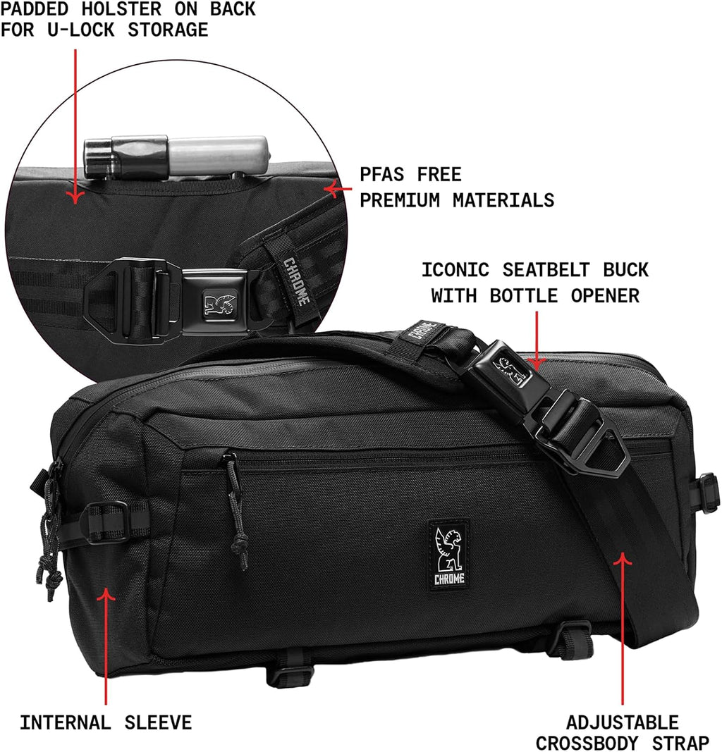 Chrome Industries Kadet Sling Messenger Bag – Crossbody Backpack for Women and Men w/Quick Release Buckle