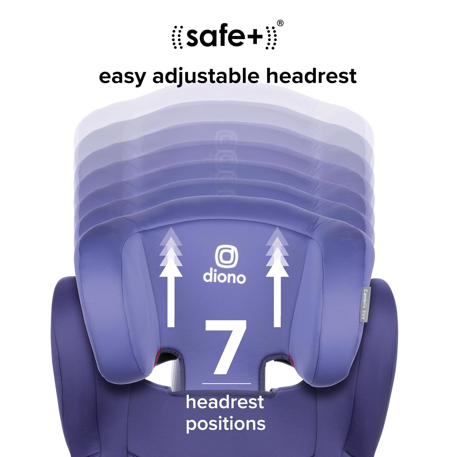 Diono Cambria 2XT XL, Dual Latch Connectors, 2-in-1 Belt Positioning Booster Seat, High-Back to Backless Booster with Space and Room to Grow, 8 Years 1 Booster Seat, Purple Wildberry