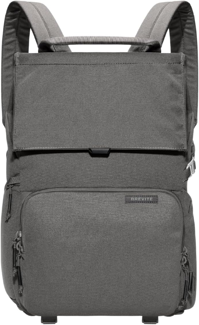BREVITE - The Runner - Compact Camera Backpacks for Photographers - A Minimalist & Travel-friendly Photography Backpack Compatible With Both Laptop & DSLR Accessories 18L (Charcoal Gray)