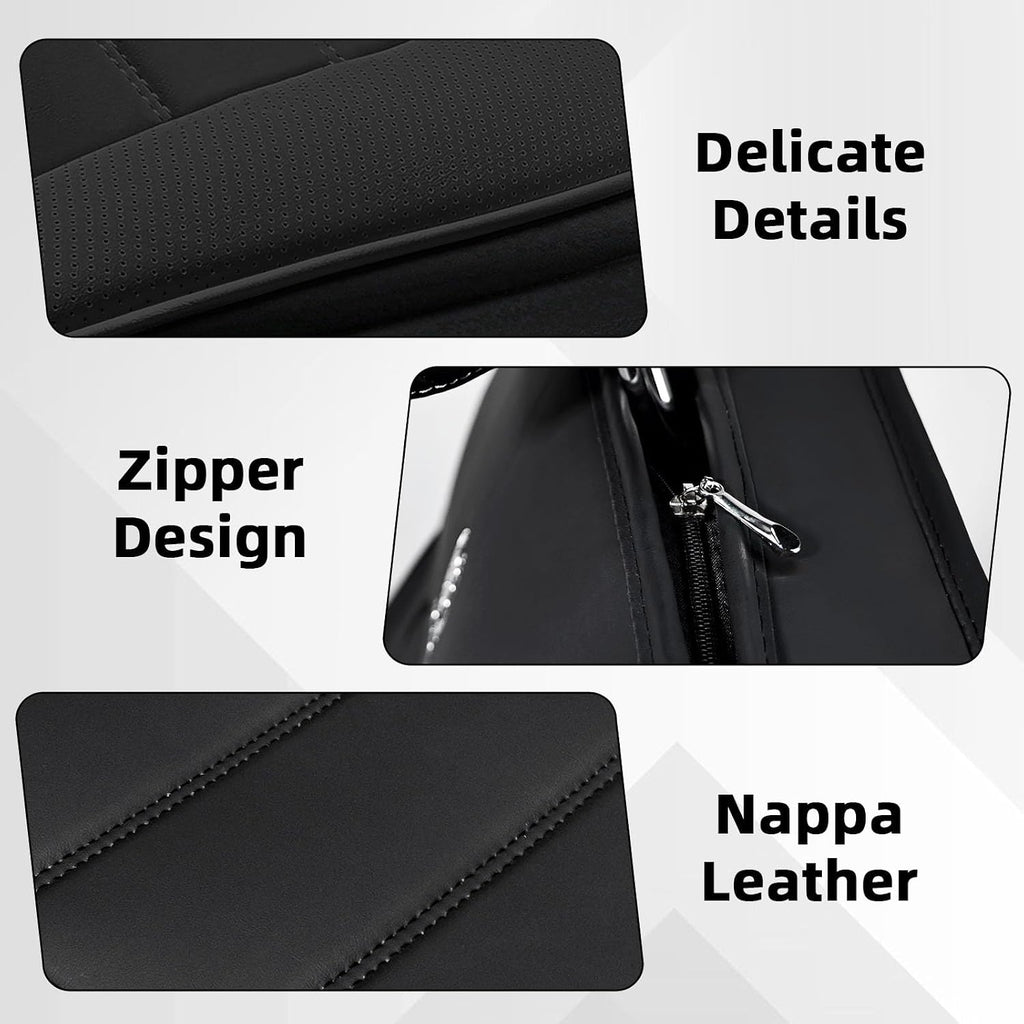 Car Seat Cover Fit for Dodge Charger 2006-2024,Compatible Airbag Non-Slip Waterproof Seat Cover,Car Seat Protector Premium Interior (Standard 2 Seats,Classic Black)