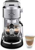 De'Longhi Dedica Maestro Espresso Machine with Milk Frother, 15-Bar Pump & Temperature Control - Barista Coffee Maker Kit for Espresso, Latte, Cappuccino & Iced Coffee - Italian Stainless Steel Design