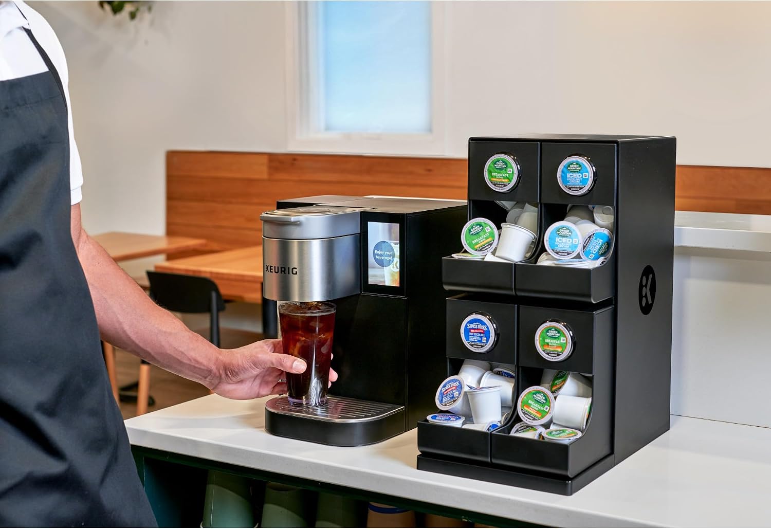 Keurig K-2550 Medium Business Single Serve Coffee Maker, Plumbed, Silver/Black