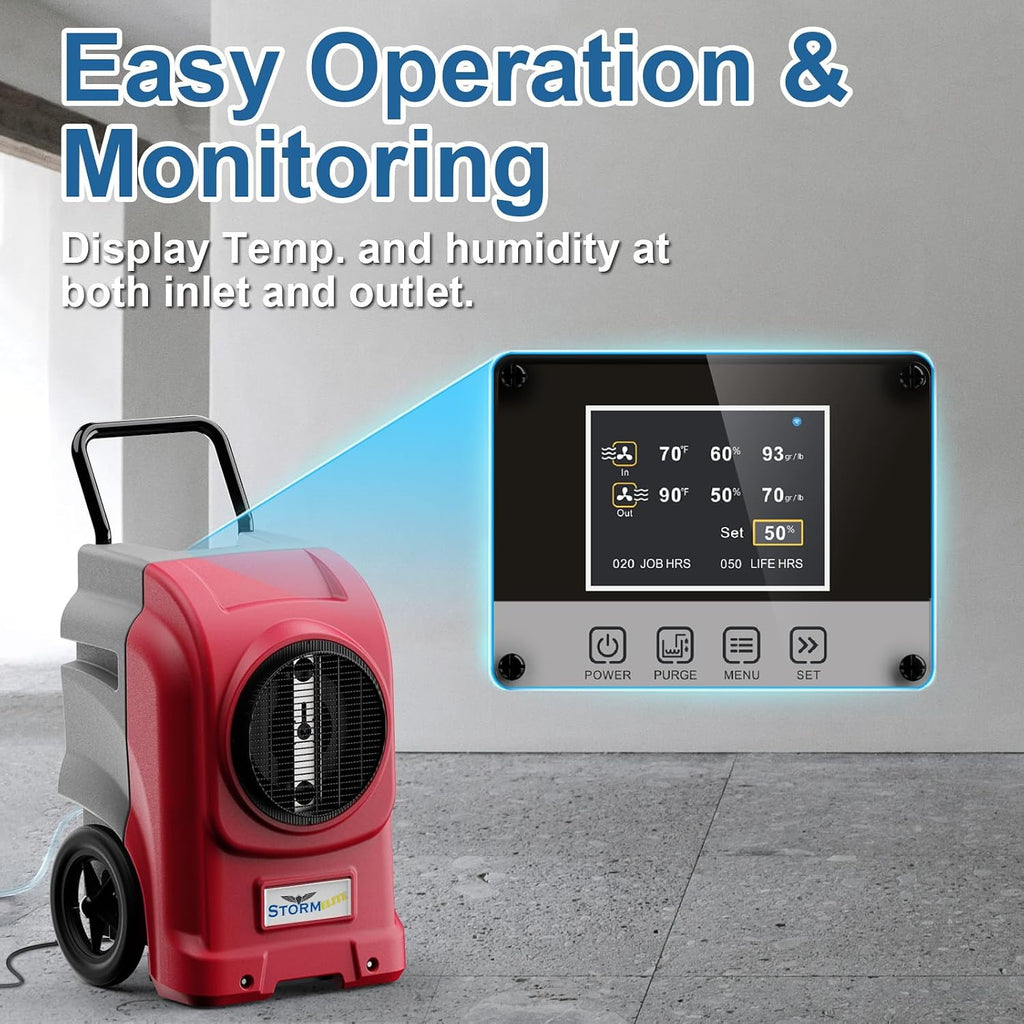 ALORAIR 270 Pints Commercial Dehumidifier with Pump, Whole House Dehumidifiers for Large Room, Industrial Large Dehu with Drain Hose for Basement, Water Damage Restore, Limited 5 Years Warranty