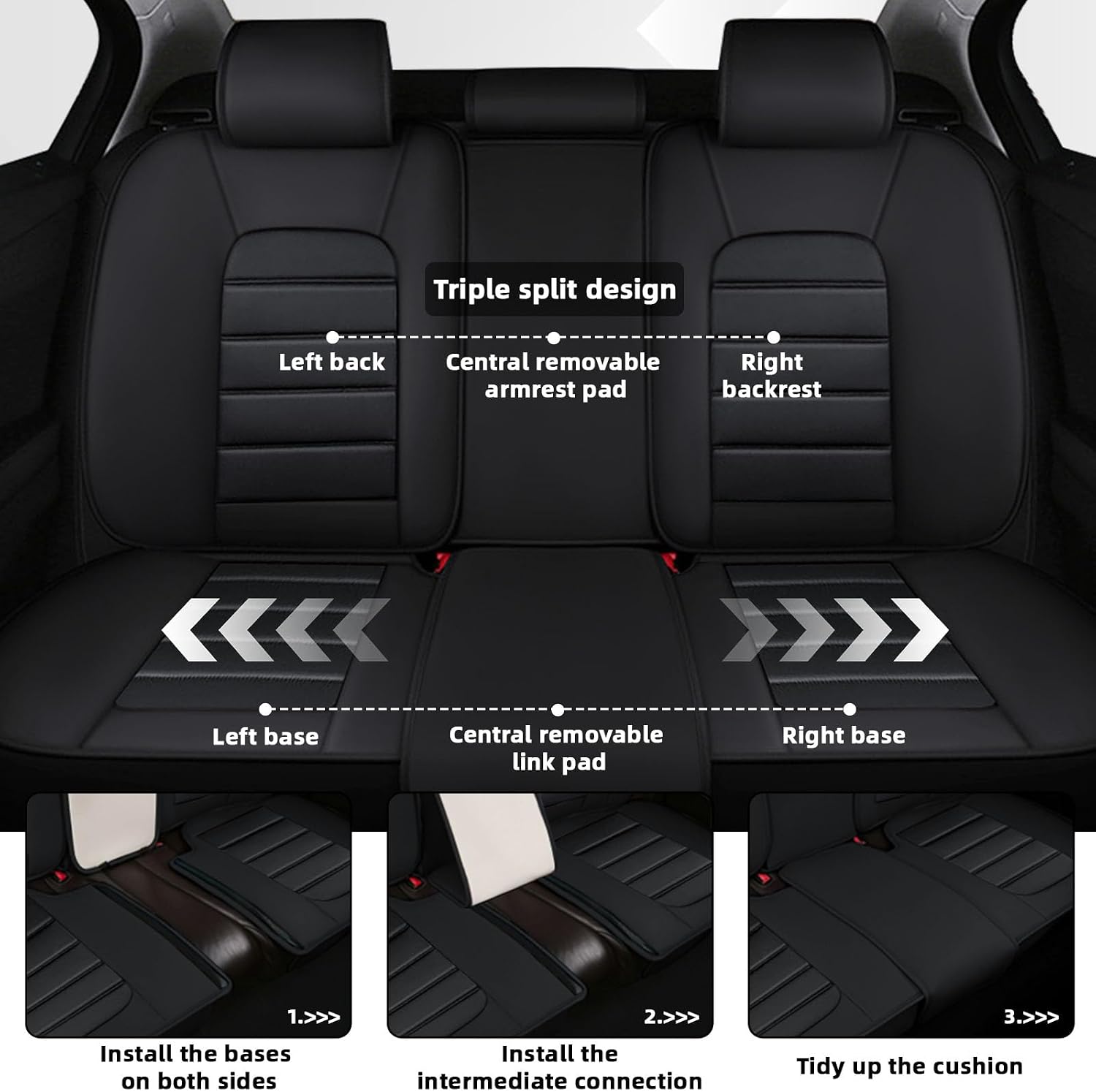 Car Seat Cover Fit for Jeep Wrangler 2000-2025,Compatible Airbag Non-Slip Waterproof Seat Cover,Car Seat Protector Premium Interior (Luxury 5 Seats,Black Red)