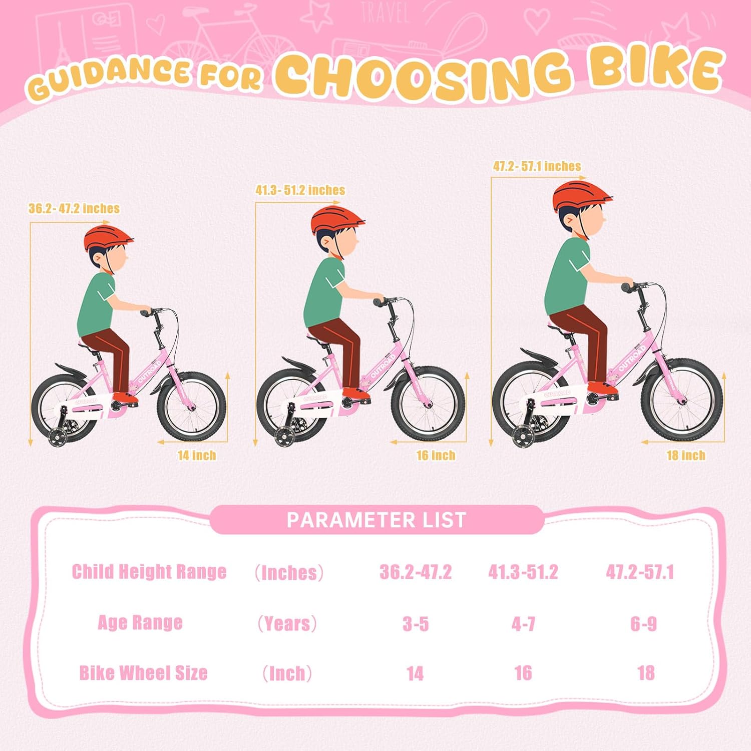 Betterland Folding Kids Bike,14/16/18 Inch Children Bicycle with Training Wheels and Dual Handbrakes Toddler Sport Bicycle for 3-9 Years Old Boys and Girls