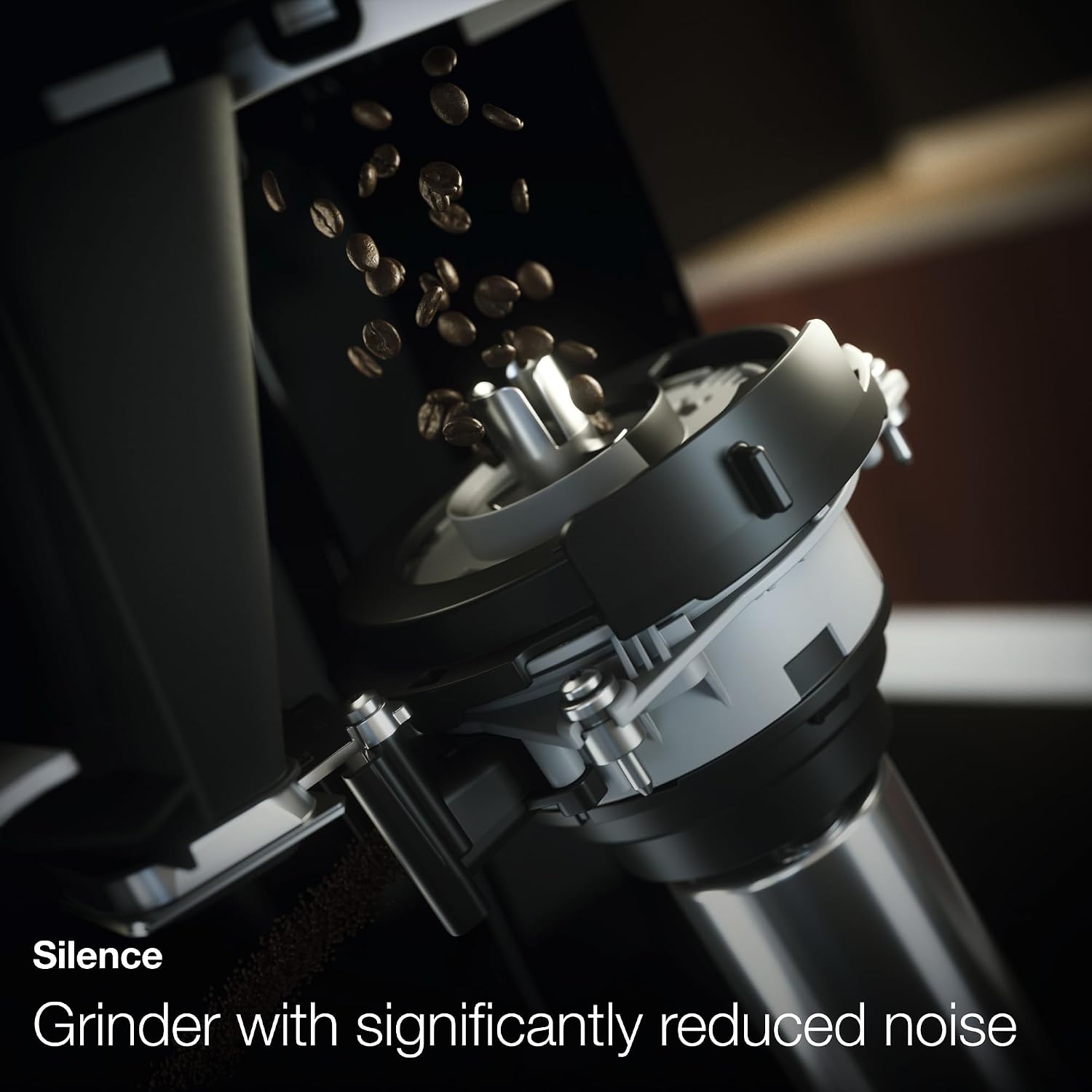 Miele CM 5510 Silence Automatic Coffee Machine - With OneTouch for Two, AromaticSystem, Individual Profile Settings, and Cleaning Programs, in AluSilver Metallic Finish