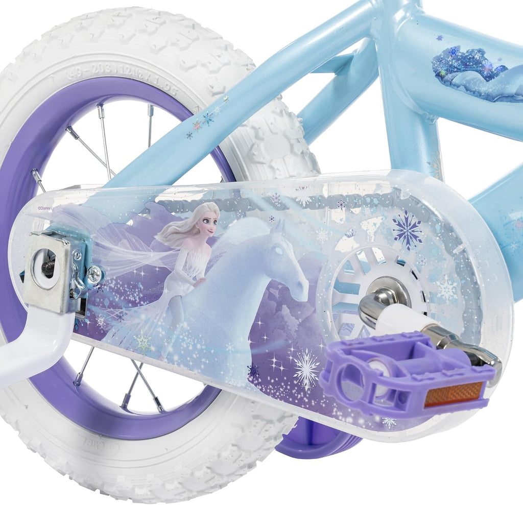 Huffy Disney Girls' Bikes, 12/16 Inch Sizes, Ages 3+ Years Old, Disney Princess, Minnie Mouse, Frozen Bicycles, Characters, Removable Training Wheels, Streamers, Easy Assembly, Durable, Safe