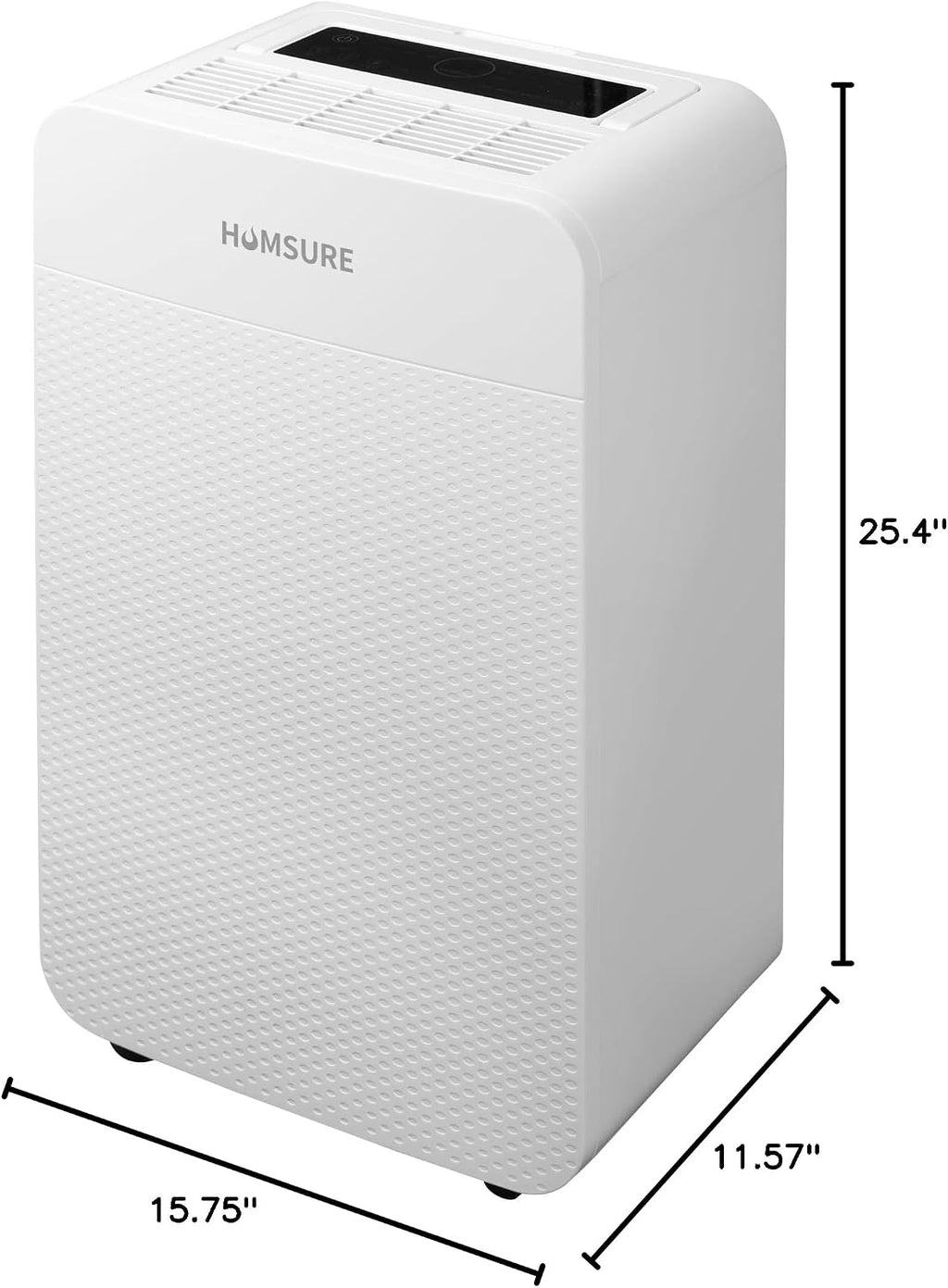 HUMSURE 4500 Sq. Ft 80 Pints Dehumidifier for Basement and Home, Bathroom, Bedroom, Equipped With Drainage Hose, Automatic Defrosting, 24-Hour Timer Function