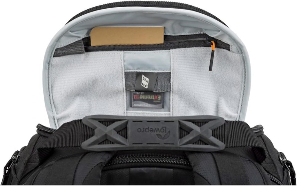 Lowepro ProTactic BP 450 AW 2 Pro 25L Comfortable Recycled and Solution-Dyed Fabrics Modular Backpack with CradleFit Pocket, All Weather Cover, and Utility Waist Belt (Black)