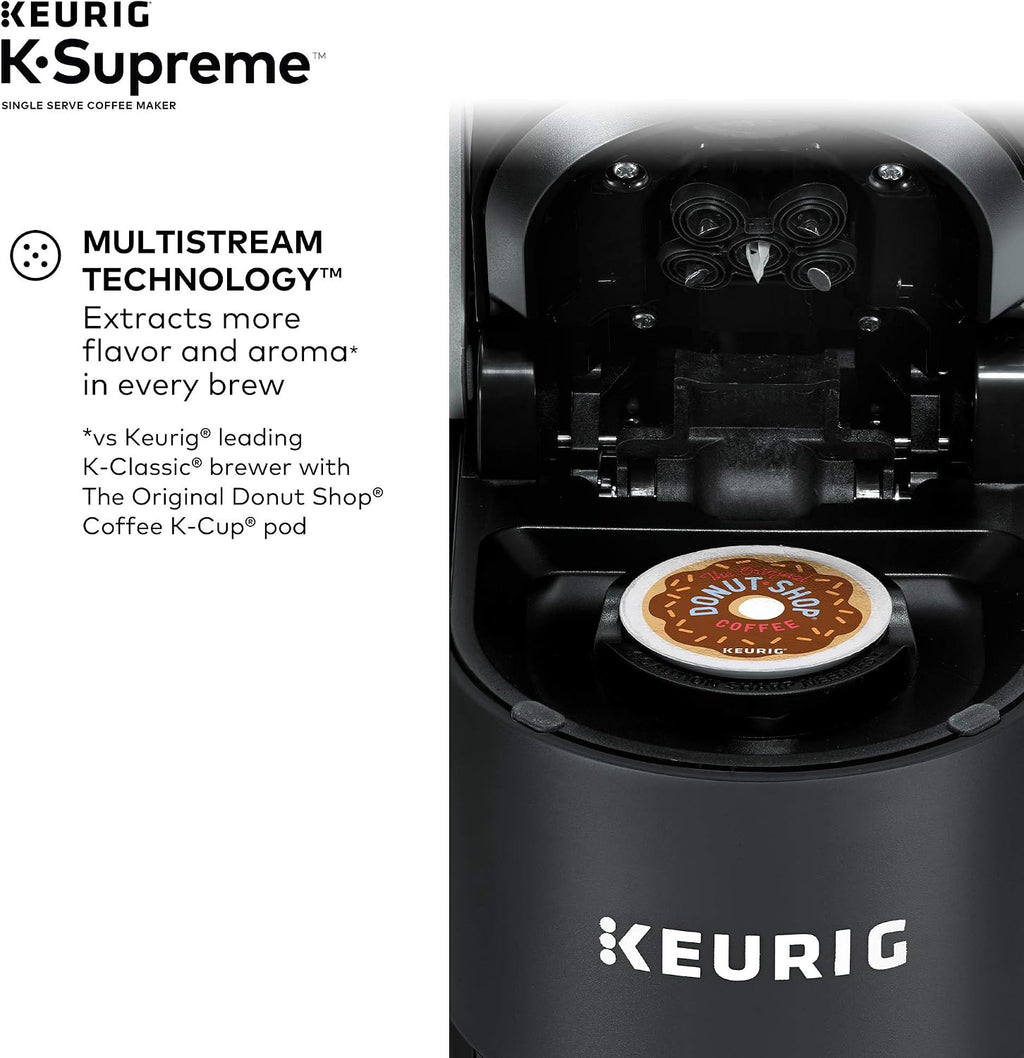 Keurig® K-Supreme Single Serve K-Cup Pod Coffee Maker (Black) 3-Month Brewer Maintenance Kit
