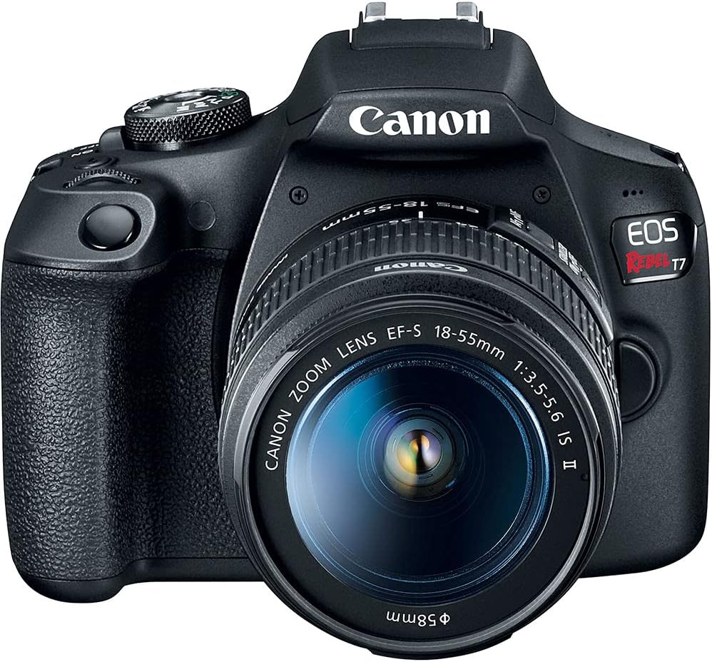 Canon EOS Rebel T7 DSLR Camera Kit | 24.1MP APS-C Sensor with EF-S 18-55mm Lens | Full HD 1080p Video Compact Beginner-Friendly Photography (2727C002) + Canon 50mm Lens + Bag + 64GB Card