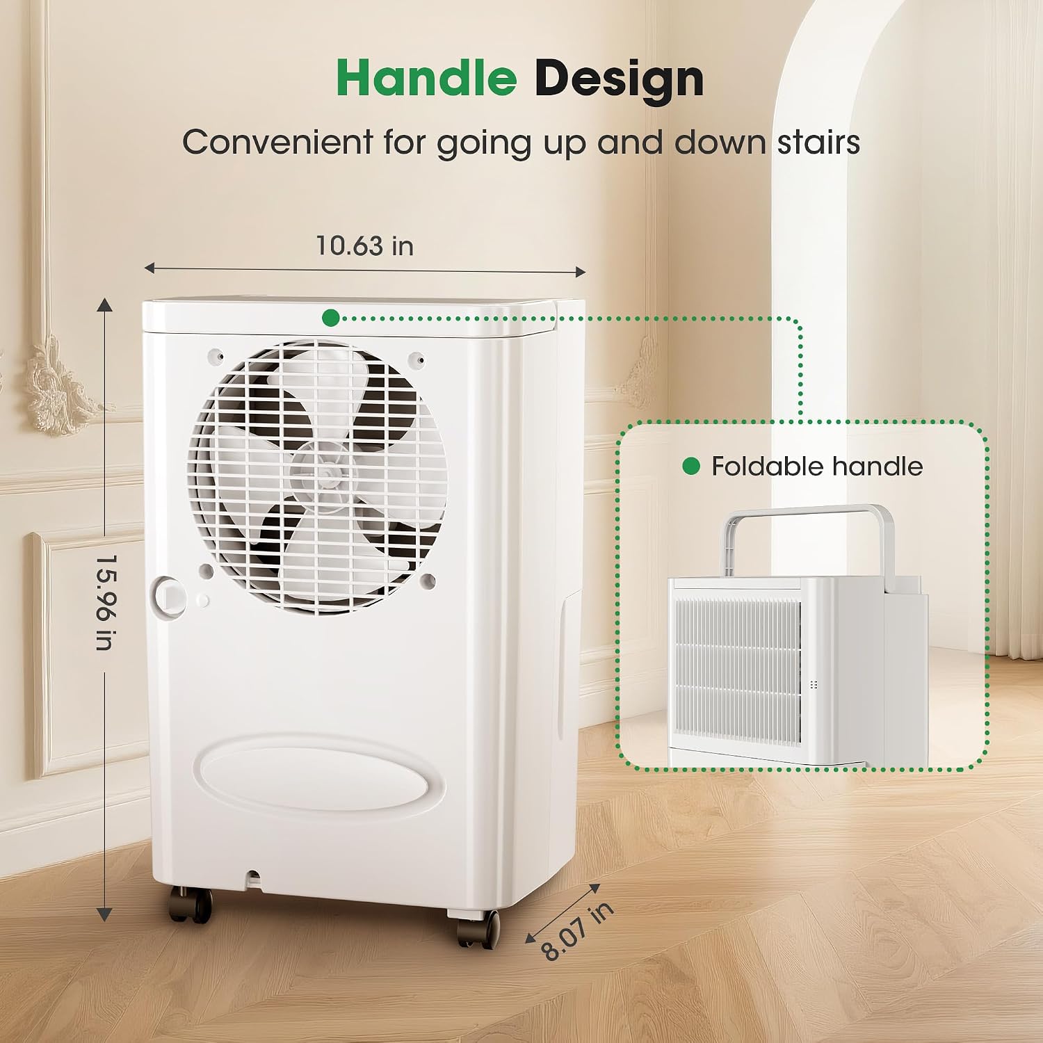 2,500 Sq.Ft Dehumidifier for Basement with Drain Hose, 30 Pint Dehumidifiers for Home with 3 Modes, Smart Humidity Control & Display, 24HR Timer, Auto Defrost for Large Room, Bathroom,Bedroom