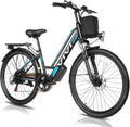 Vivi MT26GUL Electric Bike 26' Step Through Electric Bicycle with Removable 48V 374.4Wh Battery, 750W Peak Motor, 20Mph Top Speed, Up to 50 Miles, Cruise Control, 7 Speed, SGS Certified to UL2849