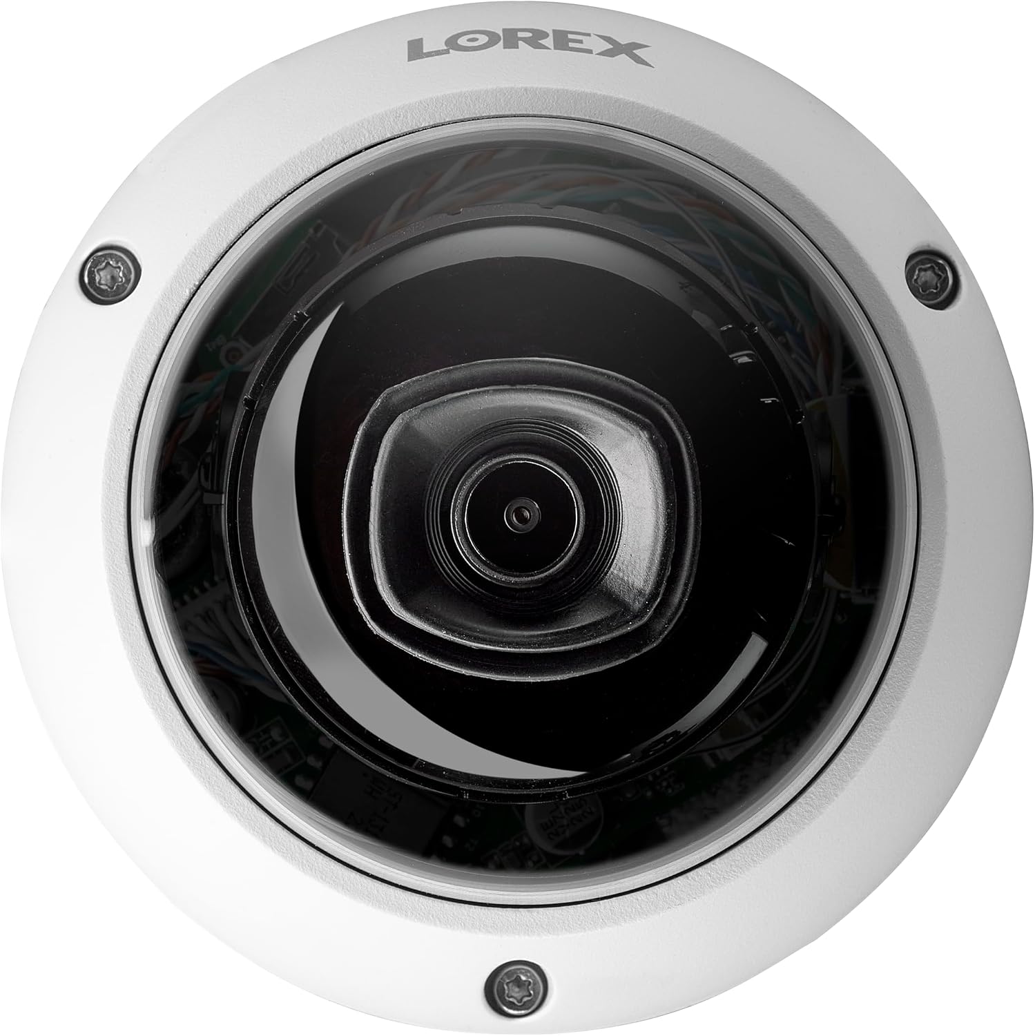 Lorex 4K IP Wired Dome Security Camera | Listen-in Audio | IK10 Vandal Proof Rating | Person and Vehicle Detection | Color Night Vision | IP67 Weatherproof | White