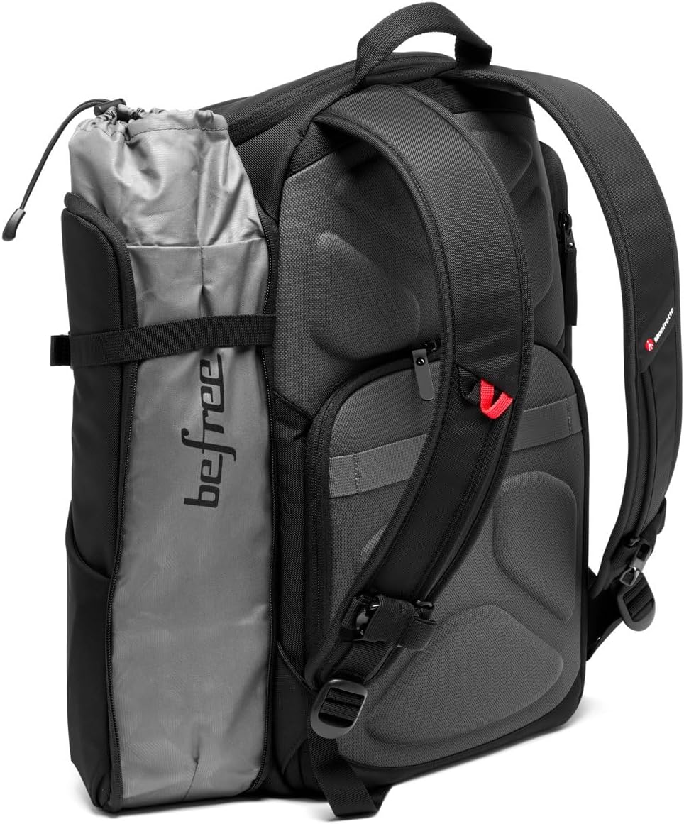 Manfrotto Advanced Befree III Professional Photography Backpack for Camera and Laptop, Bag for Reflex/Mirrorless Camera with Lenses, with Interchangeable Padded Dividers and Tripod Attachment
