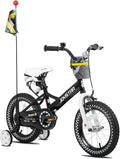 JOYSTAR Little Daisy Kids Bike for Girls Boys Ages 2-7 Years, 12 14 16 Inch Girls Bikes with Doll Bike Seat & Streamers, Boys Bike with Flag & Number Plate, Multiple Colors