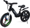 GROWNEER Electric Balance Bike for Kids, 12/14 Inch Tires, Ages 3-6, Lightweight Magnesium Alloy Frame, 3 Speed Settings(3.1/6.2/9.3 MPH), Light-up Front Tire & Adjustable Seat, Toddler Electric Bike