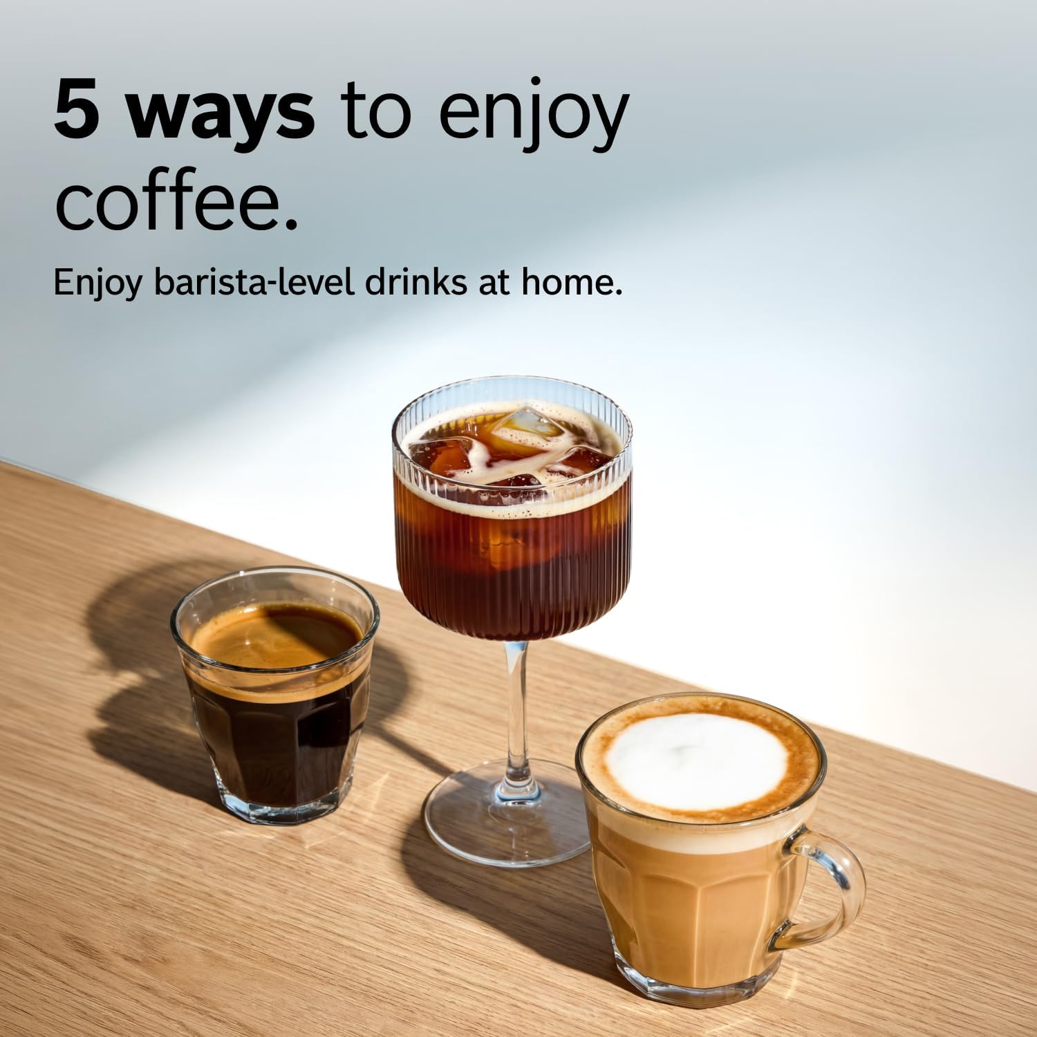 Bosch Fully Automatic Coffee and Espresso Machine - One-Touch Drinks, Barista Style, Double Cup Super Coffee Maker - Large Bean Capacity - Easy Clean, Maintenance - Silver- TIU20307