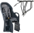 Burley Dash RM | Rack-Mounted Child Bike Seat with Padded Seating, Adjustable Fit & Footrests, Secure 5-Point Harness