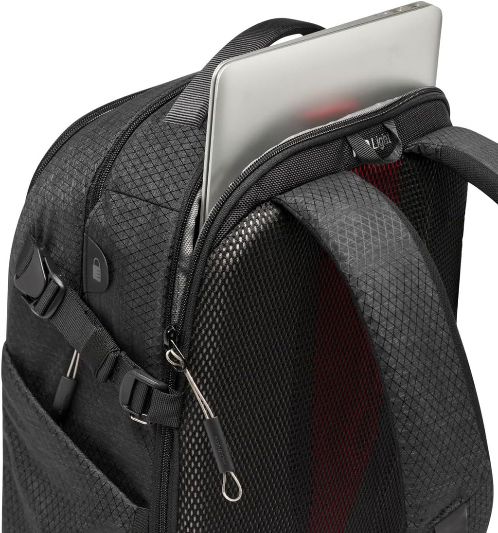 Manfrotto PRO Light Backloader S, Professional Camera Backpack, Top and Rear Access, Double Tripod Attachment, Padded Backpack with Interchangeable Dividers, Black