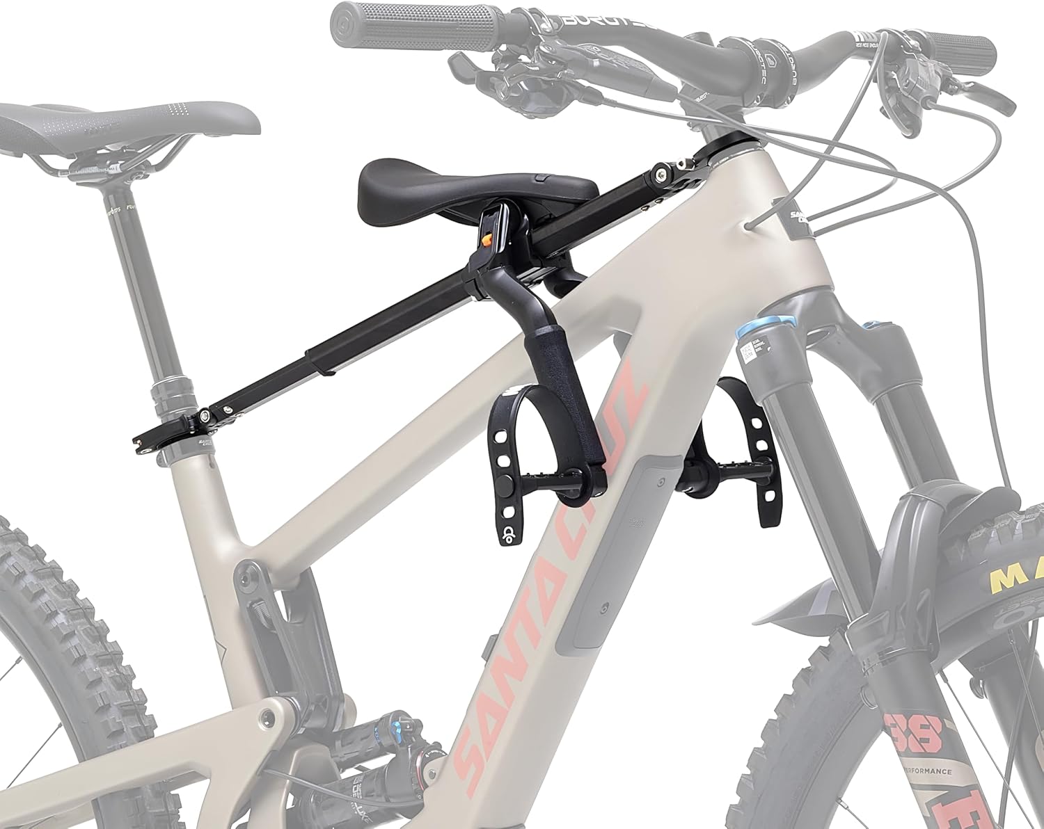 Kids Ride Shotgun - Child Bike Seats - Front Mounted, for Children Aged 2~5 Years, Fits Most Adult Modern Mountain Bikes, Adjustable for Comfort