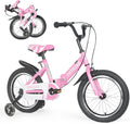 Betterland Folding Kids Bike,14/16/18 Inch Children Bicycle with Training Wheels and Dual Handbrakes Toddler Sport Bicycle for 3-9 Years Old Boys and Girls