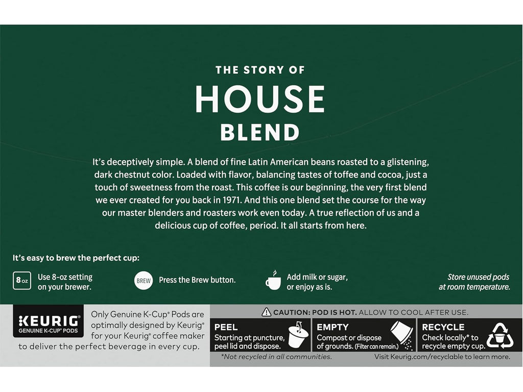 Starbucks House Blend, K-Cup for Keurig Brewers, 160 Count