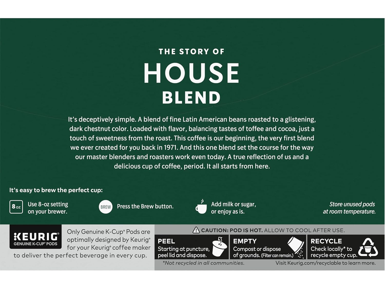 Starbucks House Blend, K-Cup for Keurig Brewers, 160 Count