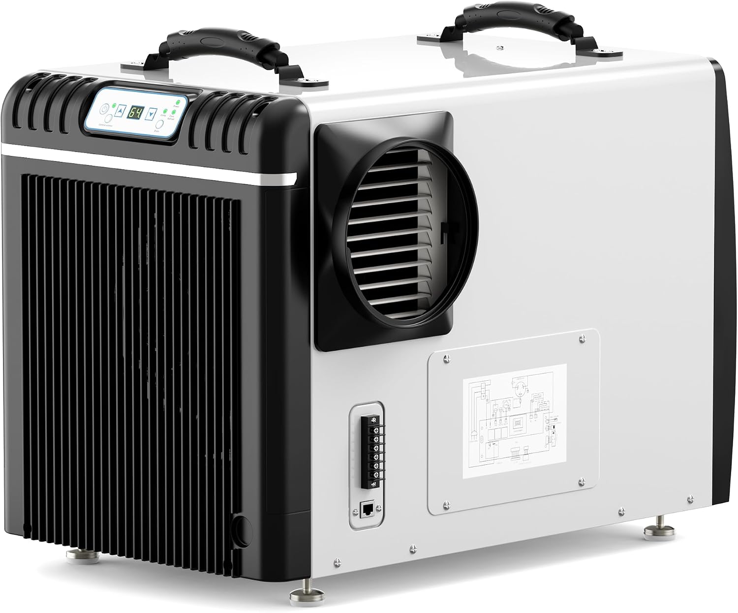 ALORAIR Duct-able Version Basement/Crawl Space Dehumidifiers 198 PPD Commercial Industrial Dehumidifier with Pump and Drain Hose, Auto Defrosting