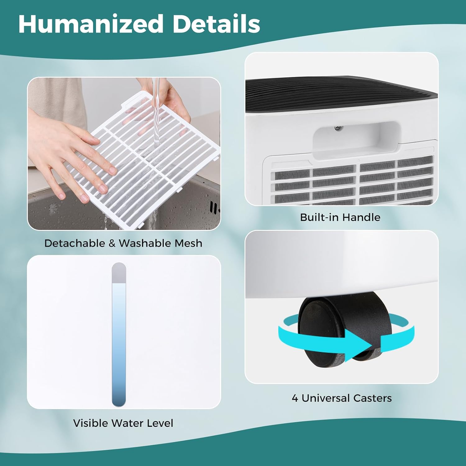 COSTWAY Dehumidifier for Large Room and Basements, Portable 30 Pints Dehumidifier with 3 Modes, 2 Speeds, Low Noise, 24H Timer, Auto or Manual Drainage